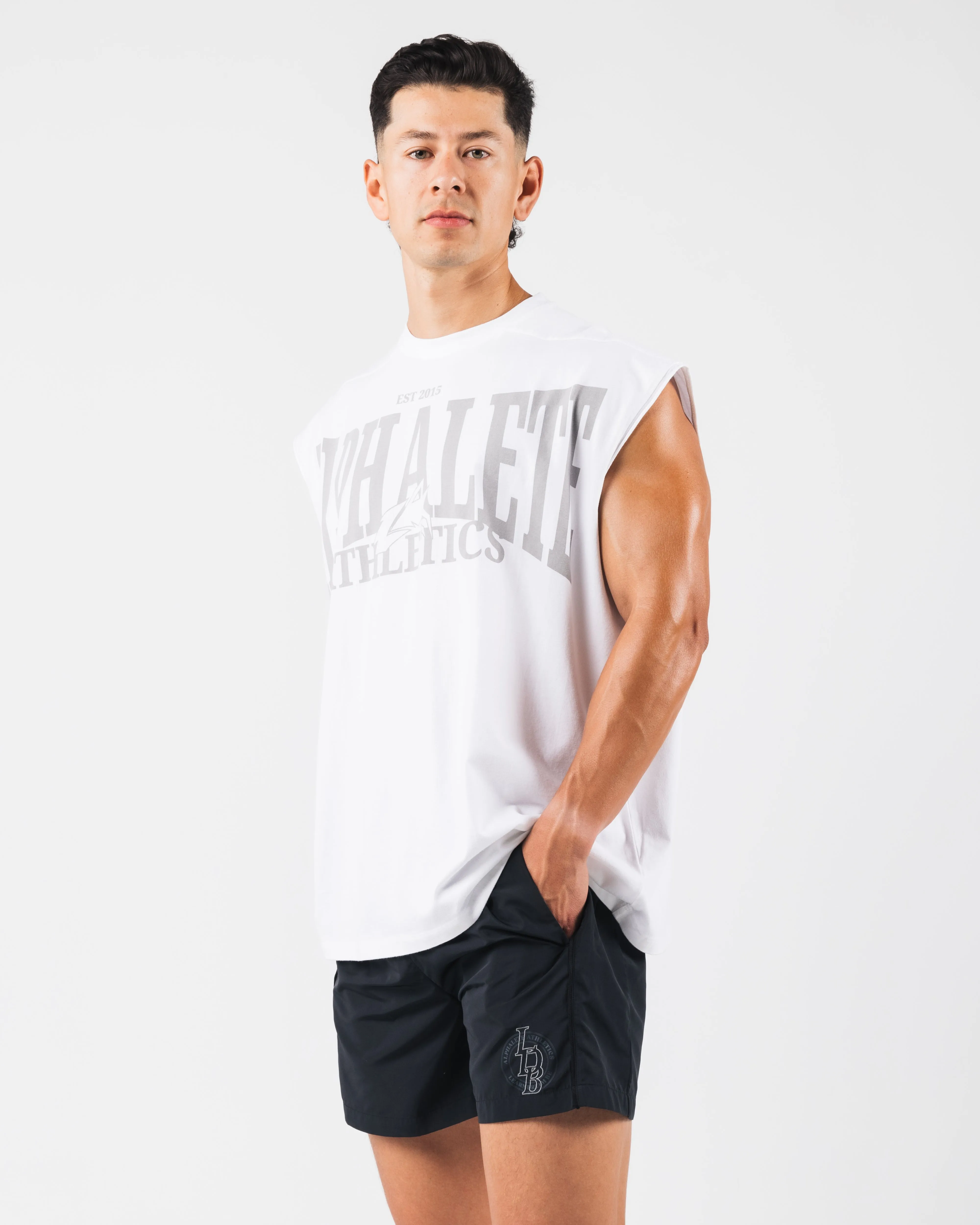 low - maintenance suitable for drivers Vintage Muscle Tank - White