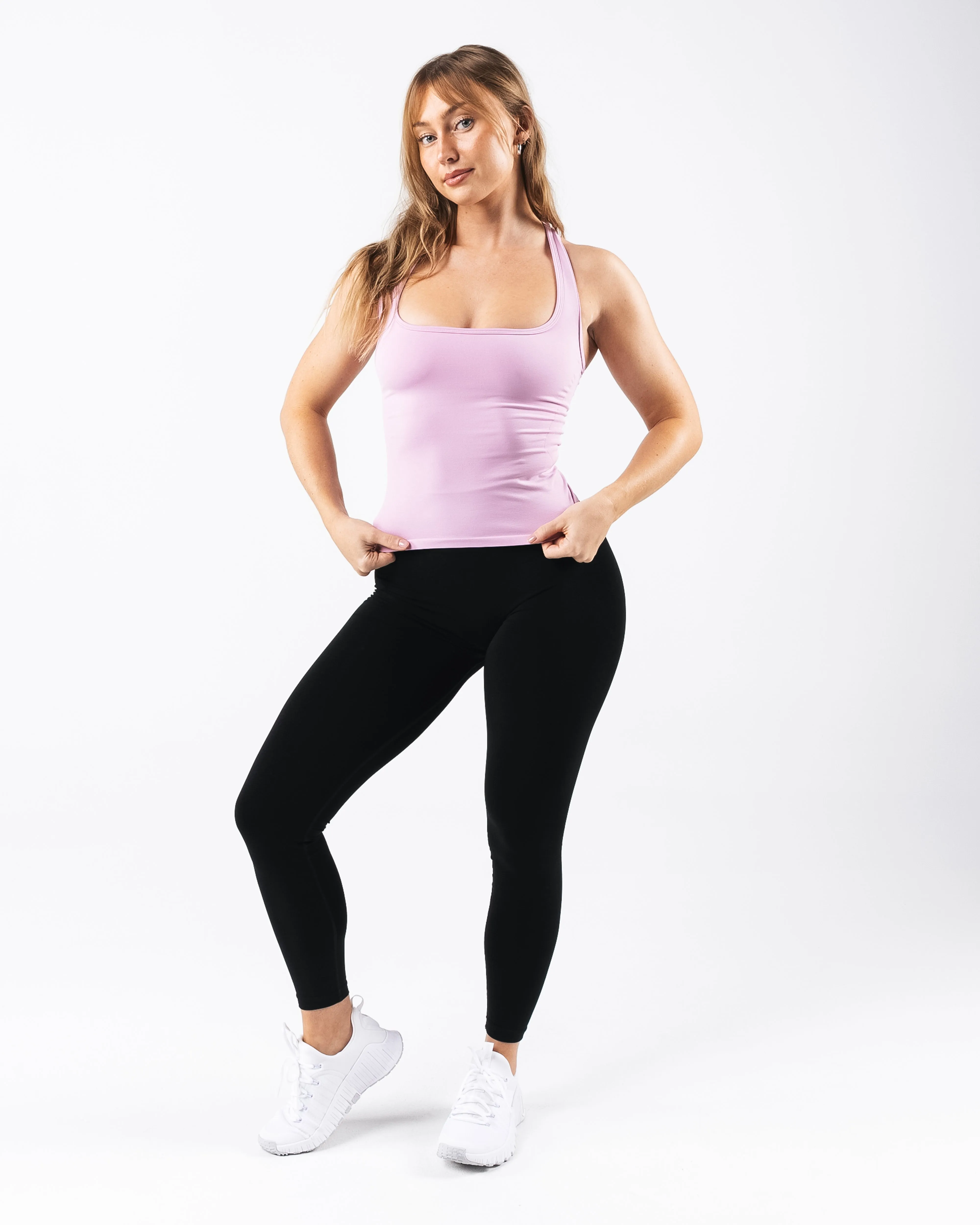 Ribbed Cuffs Bonded Seam Technology Glass Tank - Poise