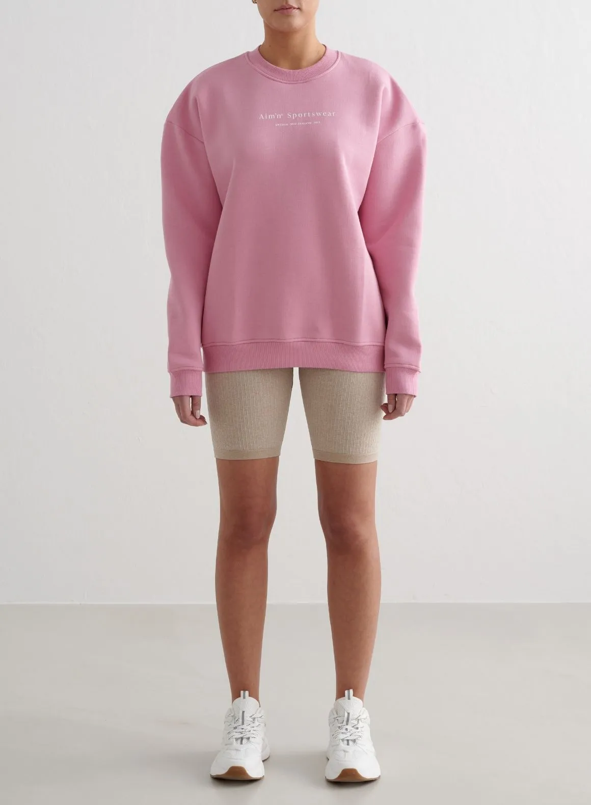 Versatile Layering Fit Desert Rose Serif Sweatshirt
