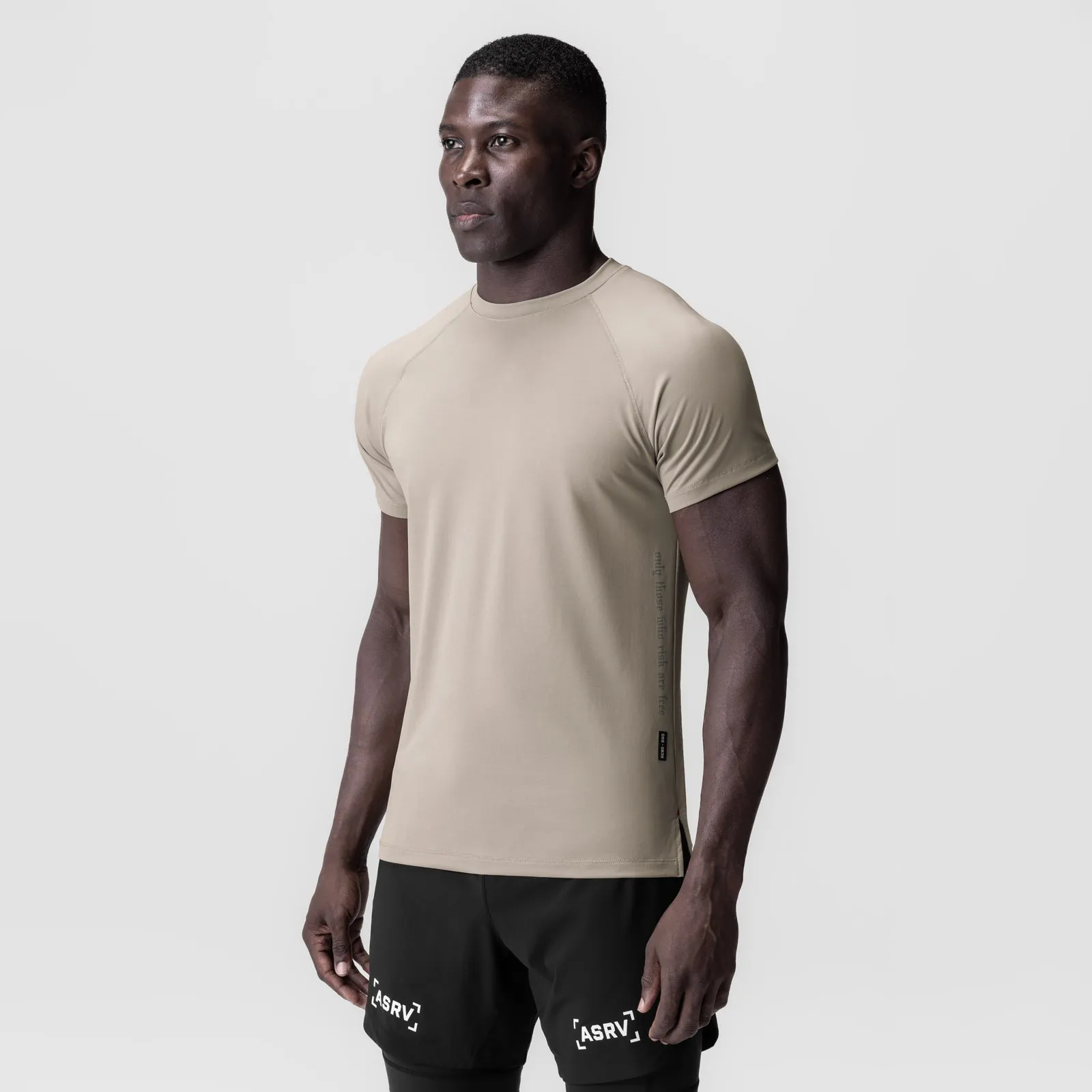 Relax Outfit Comfortable Shape 0839. 3D-Lite? 2.0 Lycra? Fitted Tee - Sand Smoke "OTWR"