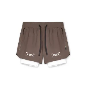 0865. Tetra-Lite? 5" Liner Short - Deep Taupe "Bracket"/White Anti Static Material