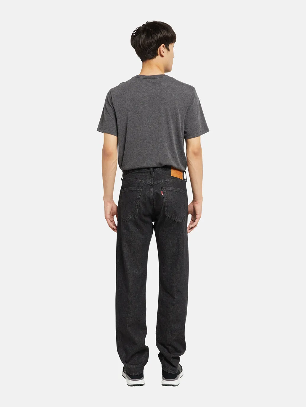 Men's 501 Black Straight Fit Mid Rise Jeans Anywhere Fit