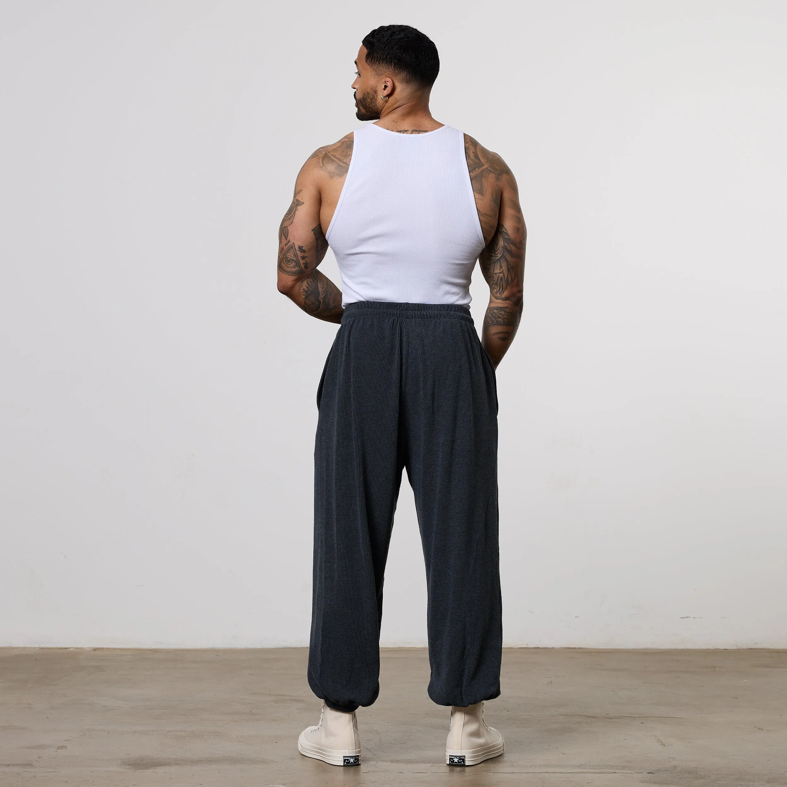 Classic Look Vanquish Grey Bodybuilding Baggy Pants