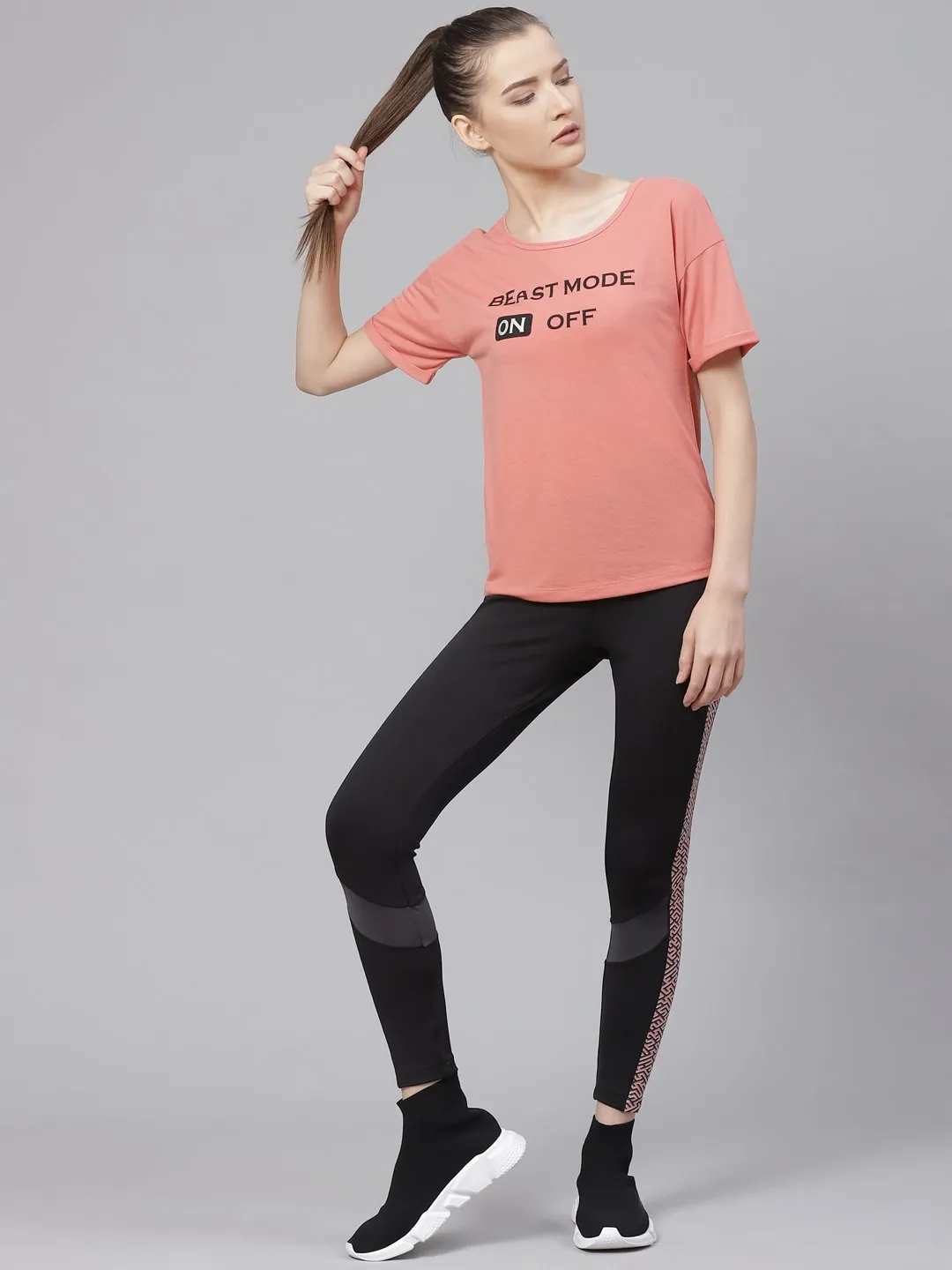 For Teens Stretch Fit Urban Fit Alcis Women Black Anti-Viral Training Cropped Tights