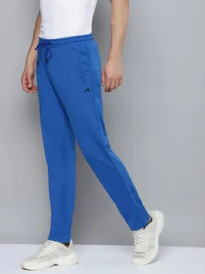 Slim Silhouette Relaxed Comfort Alcis Men Blue Solid Running Joggers