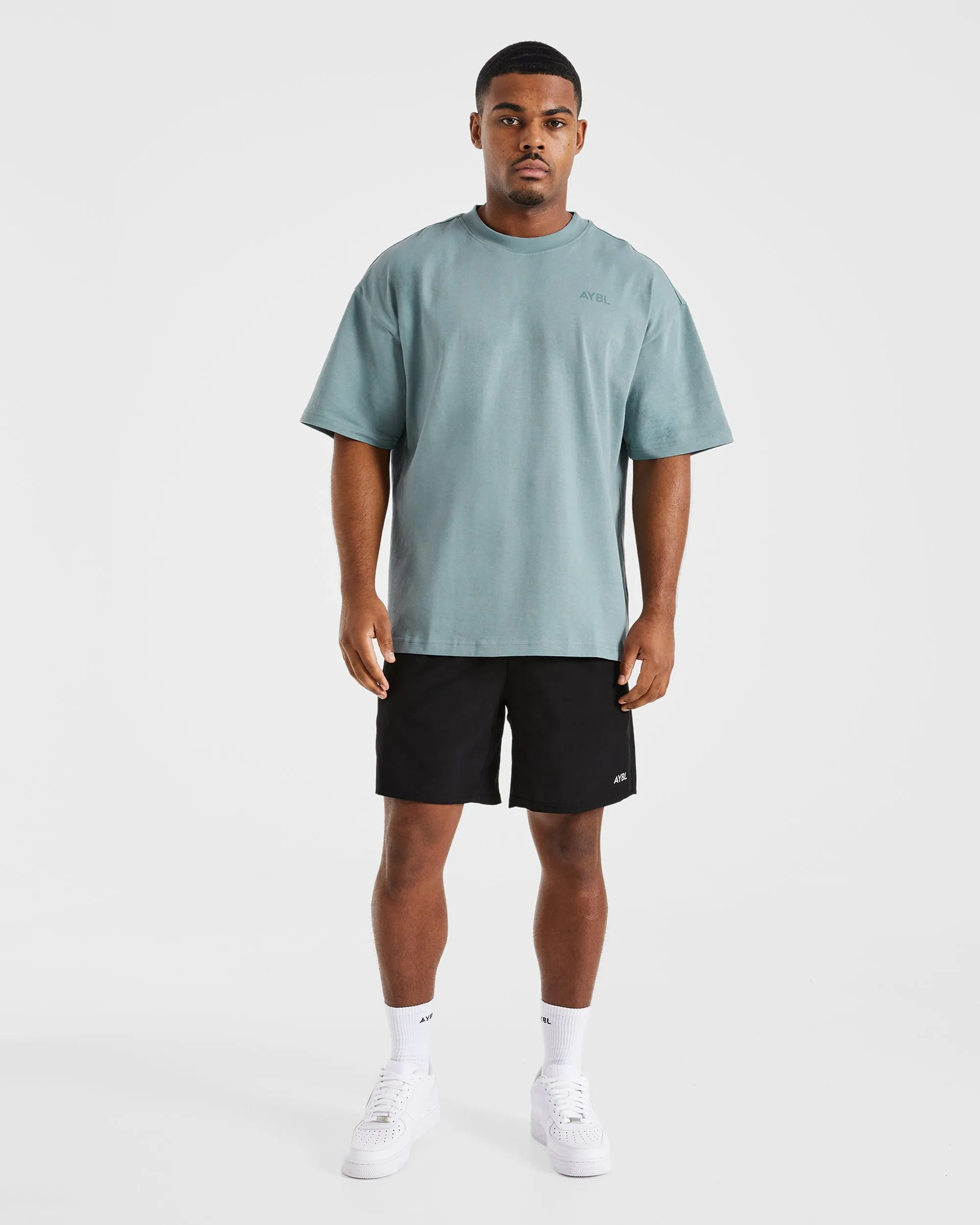 Day-to-Day Comfort Essential Oversized T Shirt - Ocean Mist