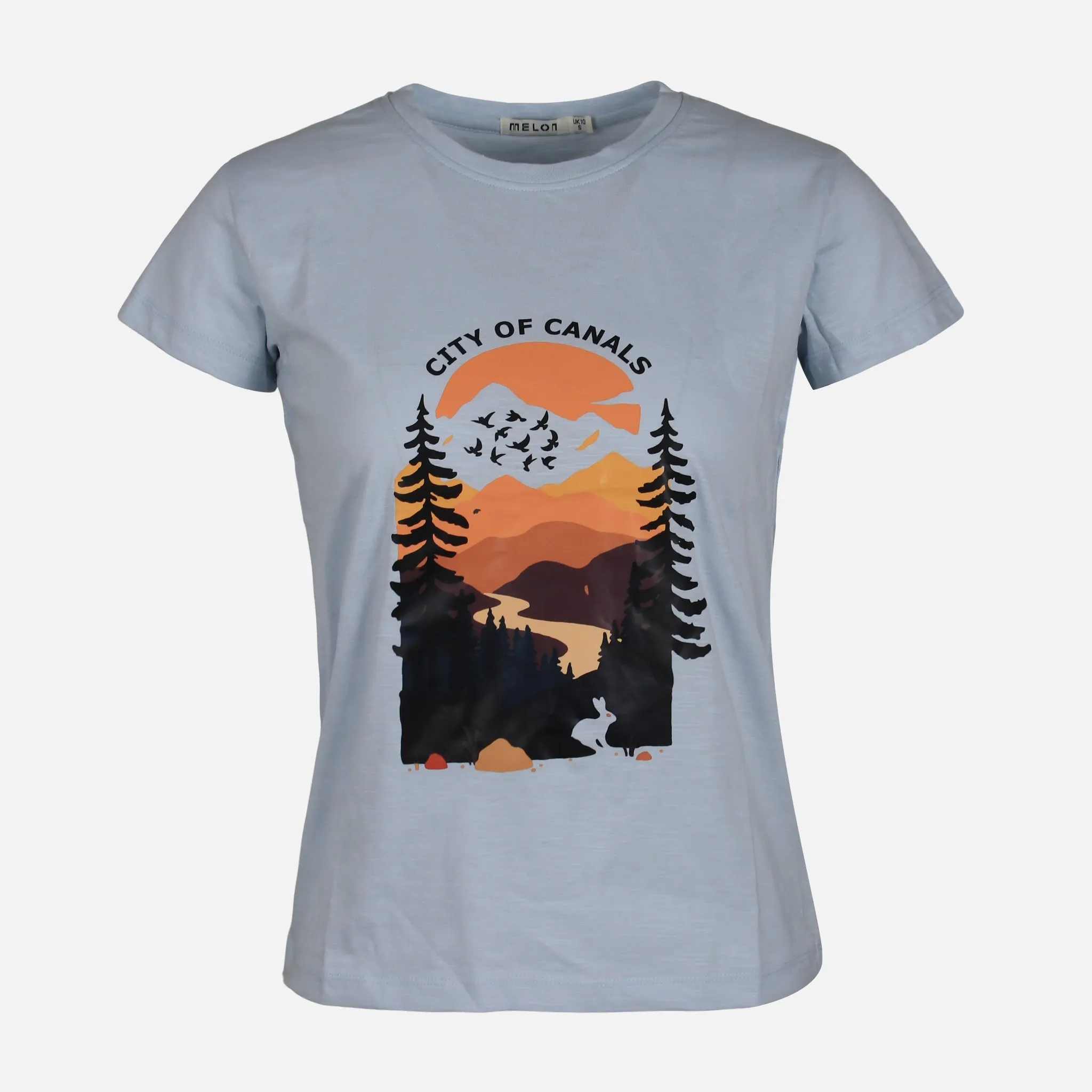 WOMEN SLUB LOOSE SHORT SLEEVE TEE TagFreeDesign