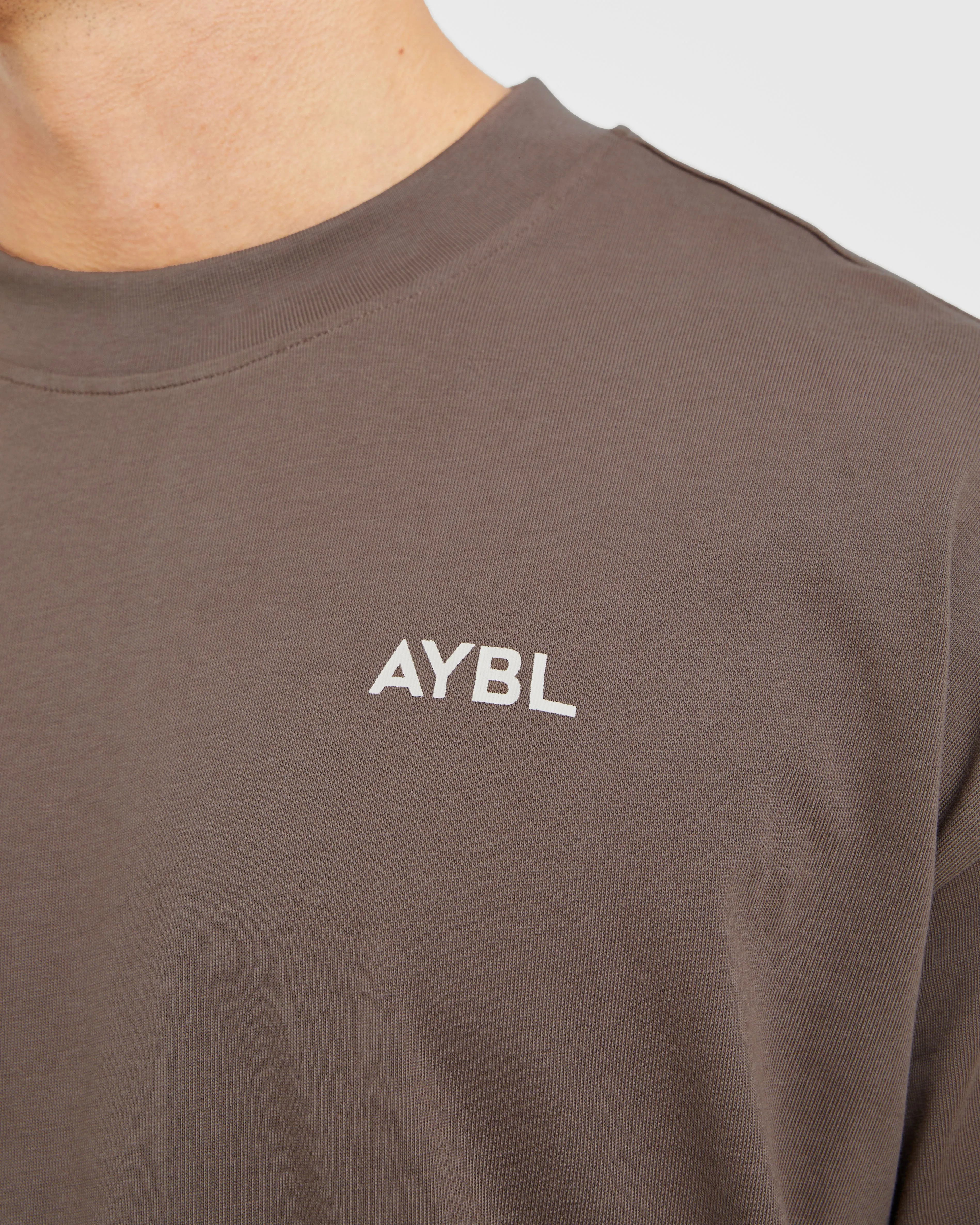 Essential Oversized T Shirt - Brown Relaxed Look