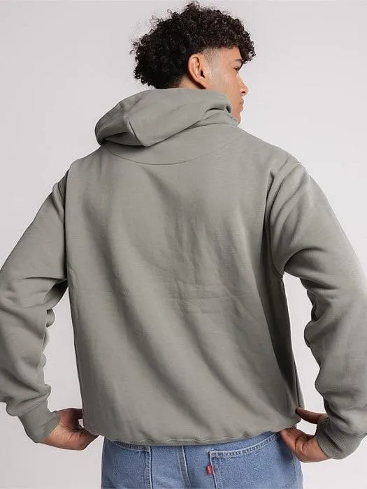 Chrome Heavyweight Pullover in Olive Tailored Fit Designer Touch