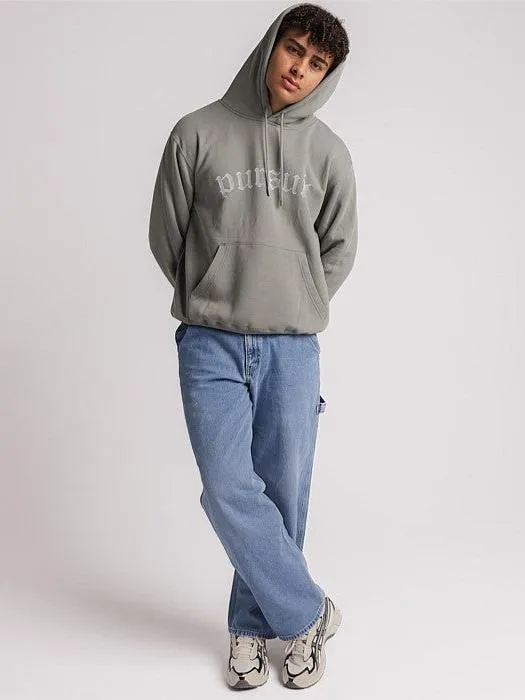 Chrome Heavyweight Pullover in Olive volleyball outfit