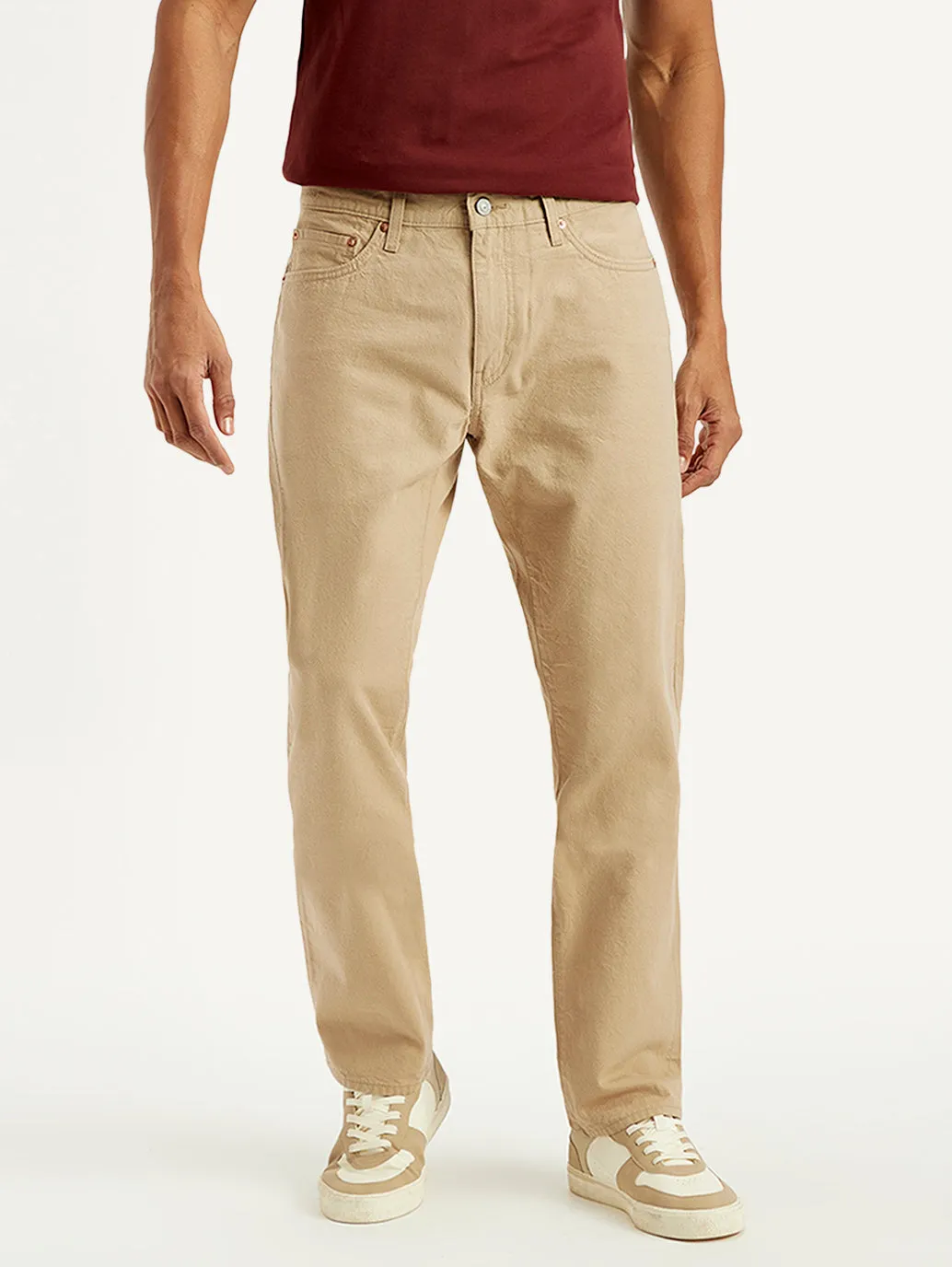 Brunch Outfit Vintage Lover Formal Night Out Traveler Gear Stylish Men's 541 Beige Athletic Tapered Fit Mid Rise Selvedge Jeans