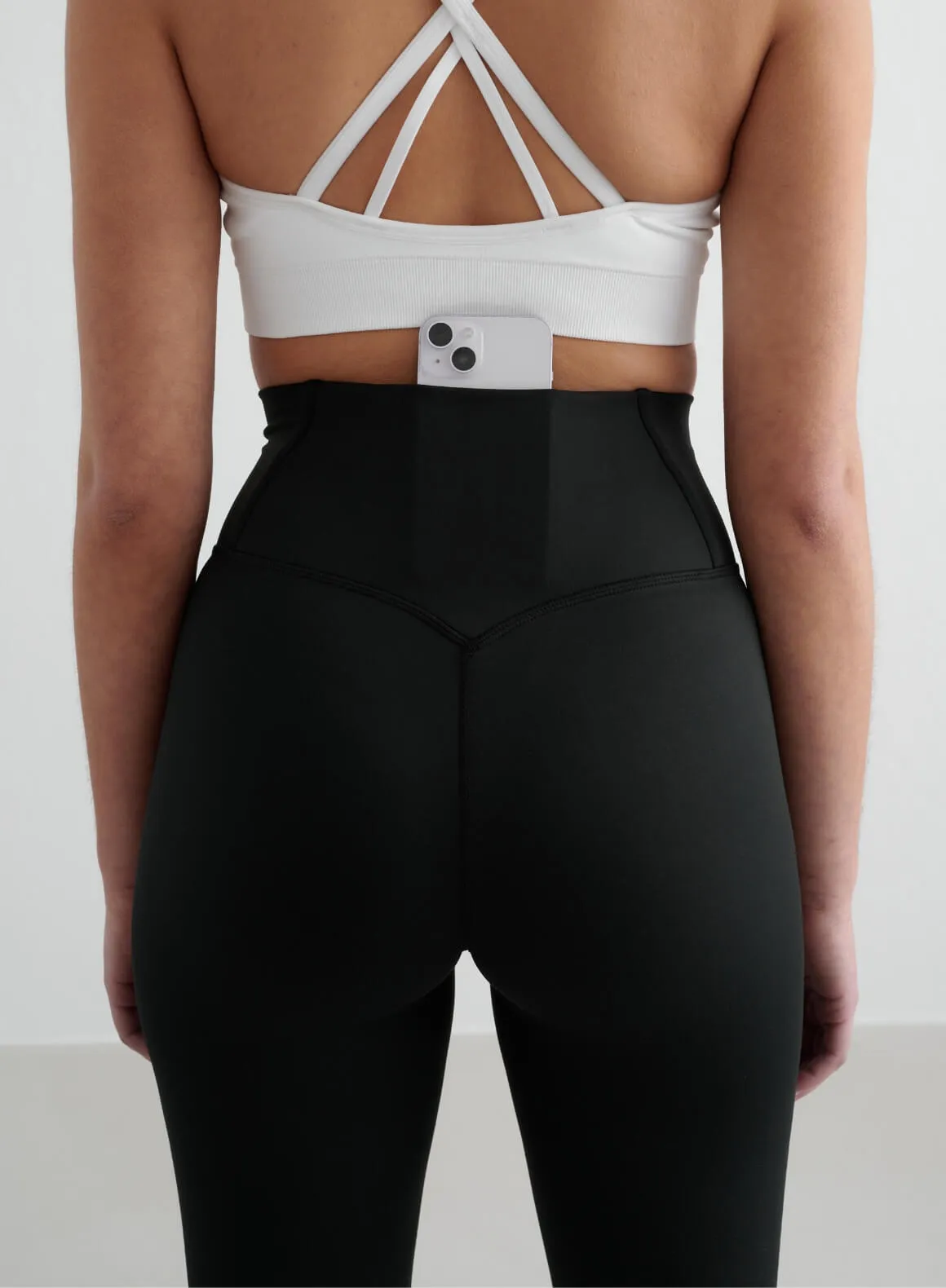 Stylish Layer Black Monochrome Core Flare Tights