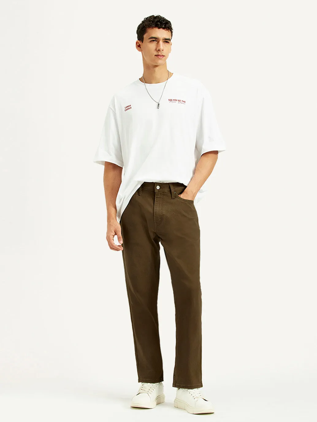 Student Outfit Work Ready Men's 541 Brown Overdyed Athletic Tapered Fit Mid Rise Jeans