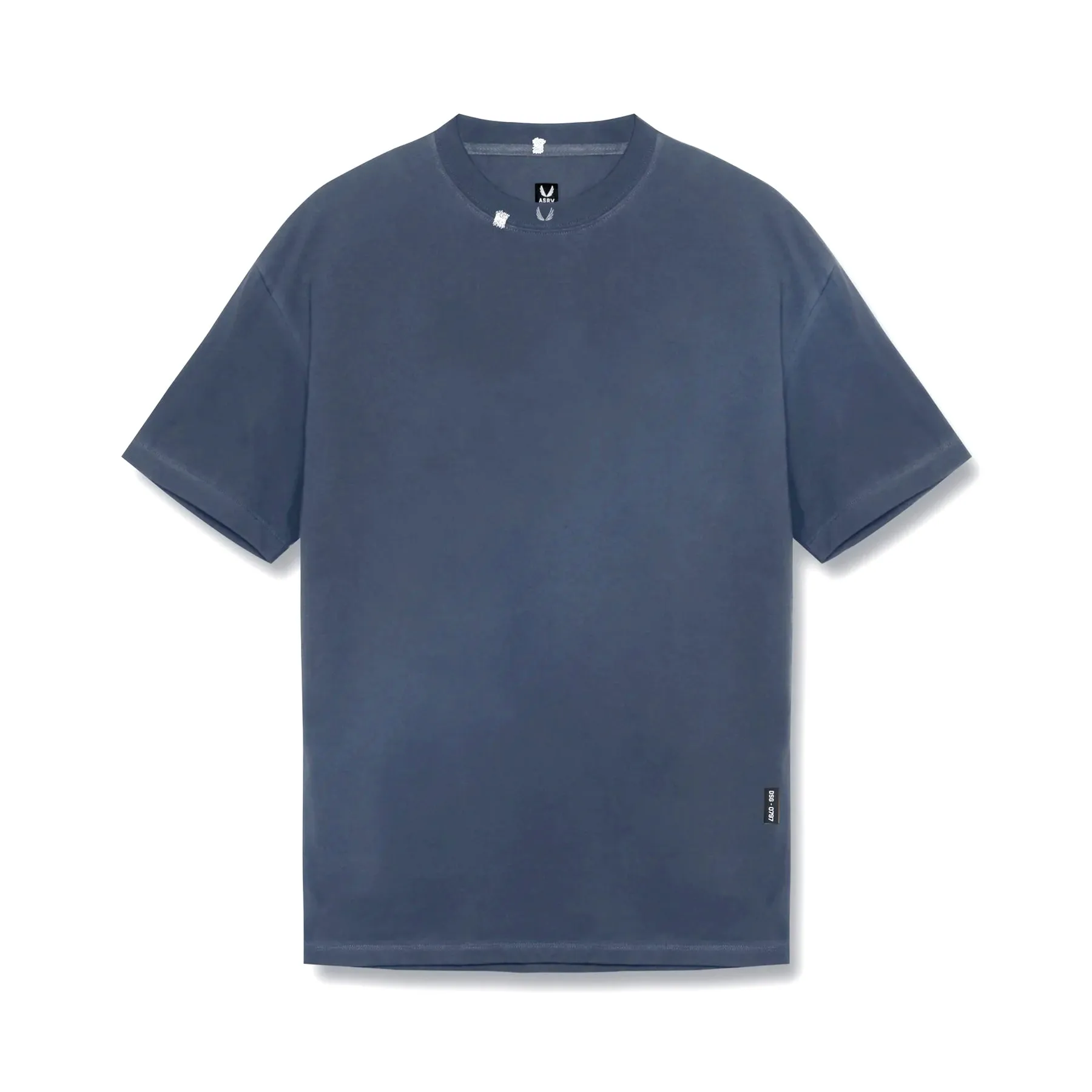 Stretchable Knit 0797. Tech Essential? Relaxed Tee - Faded Navy