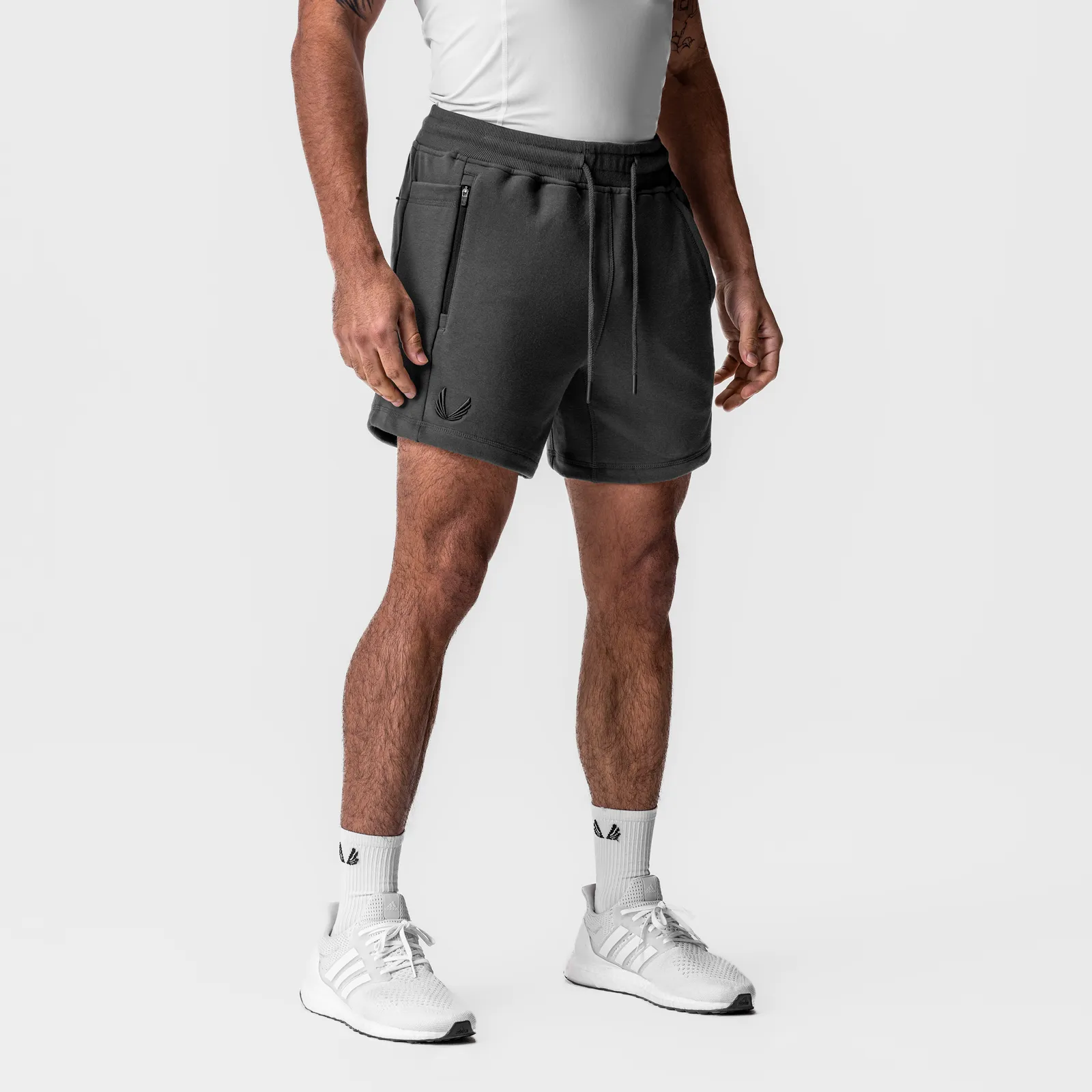 Beachwear 0867. Tech-Terry? Sidelock Sweat Short - Space Grey
