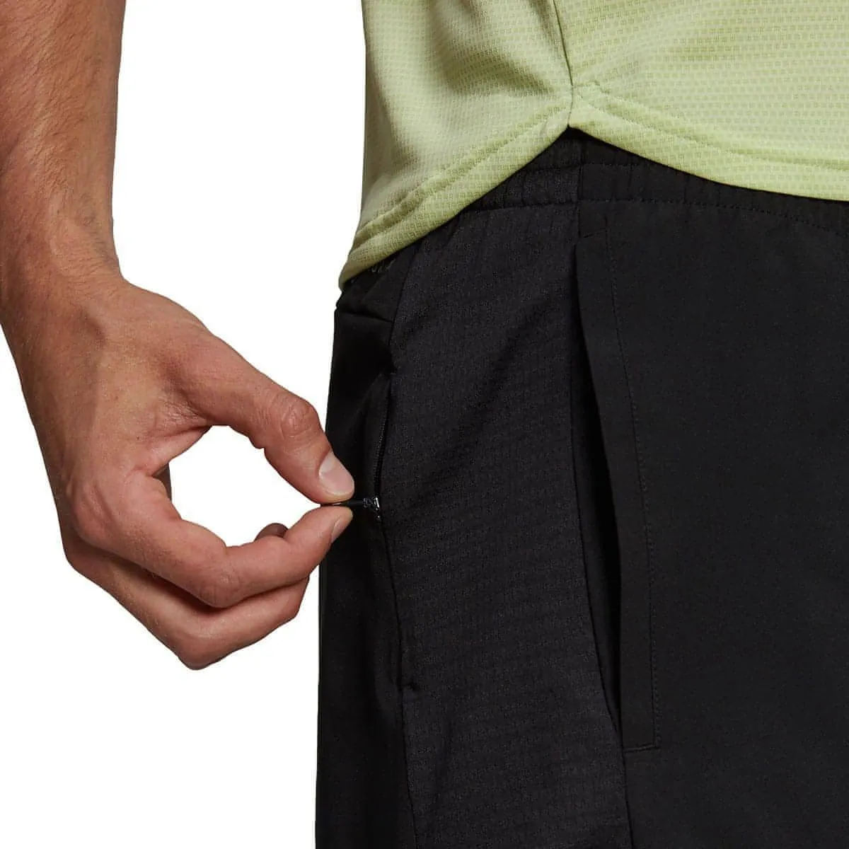 skiing outfit UV Protective Coating adidas Own The Run 7 Inch Mens Running Shorts - Black