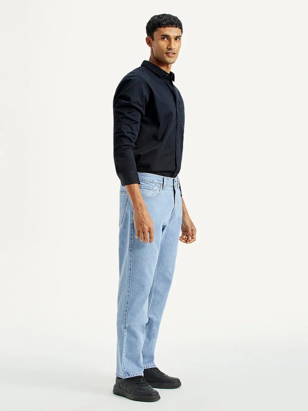 Neutral Lightweight Men's 505 Light Indigo Straight Fit Mid Rise Jeans
