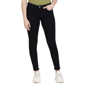 Modern Minimalist Urban Explorer Women's 710 Navy Blue Skinny Fit Mid Rise Jeans