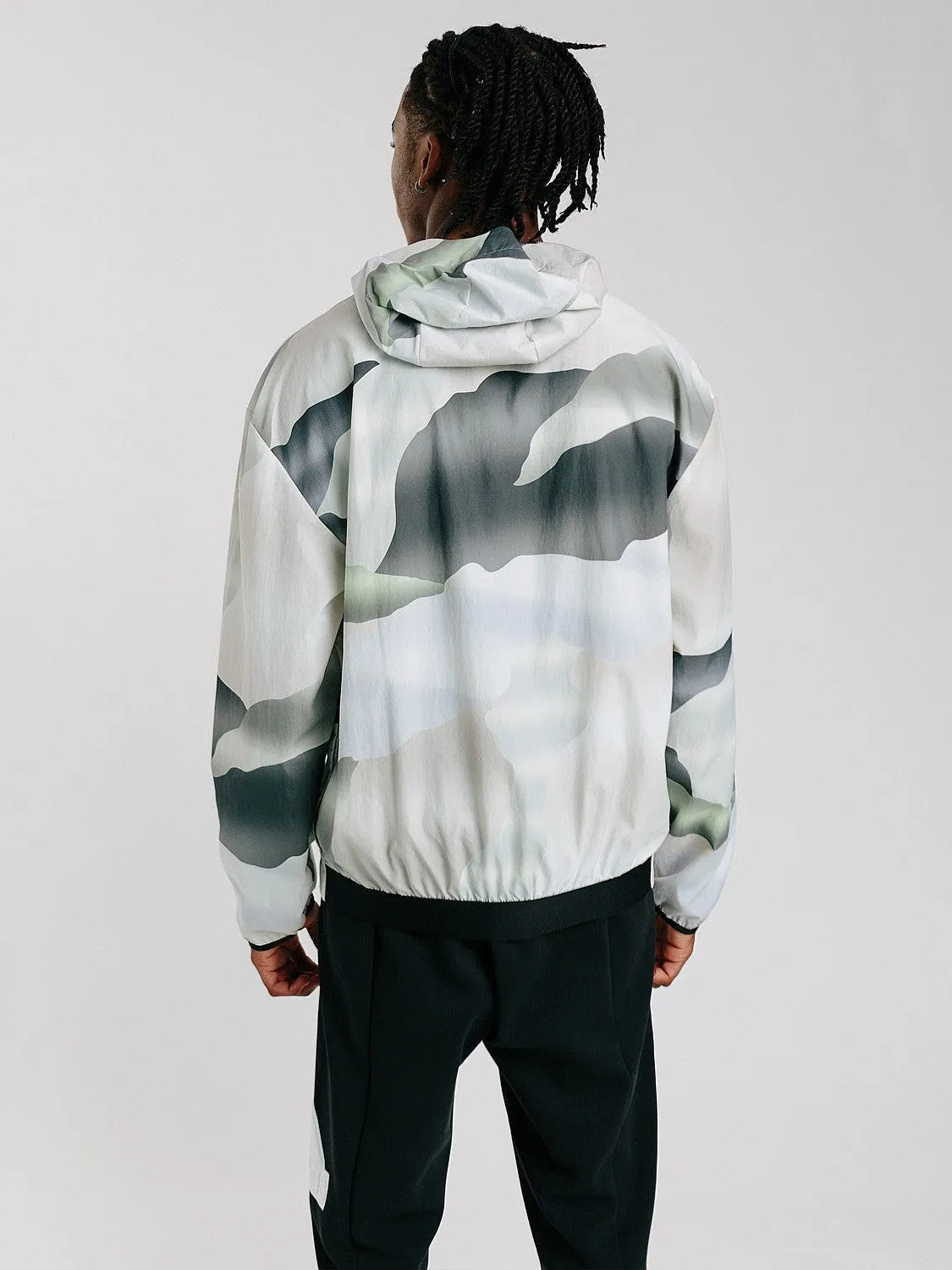 Stylish Details Adjustable Hood City Escape Full-Zip Hoodie