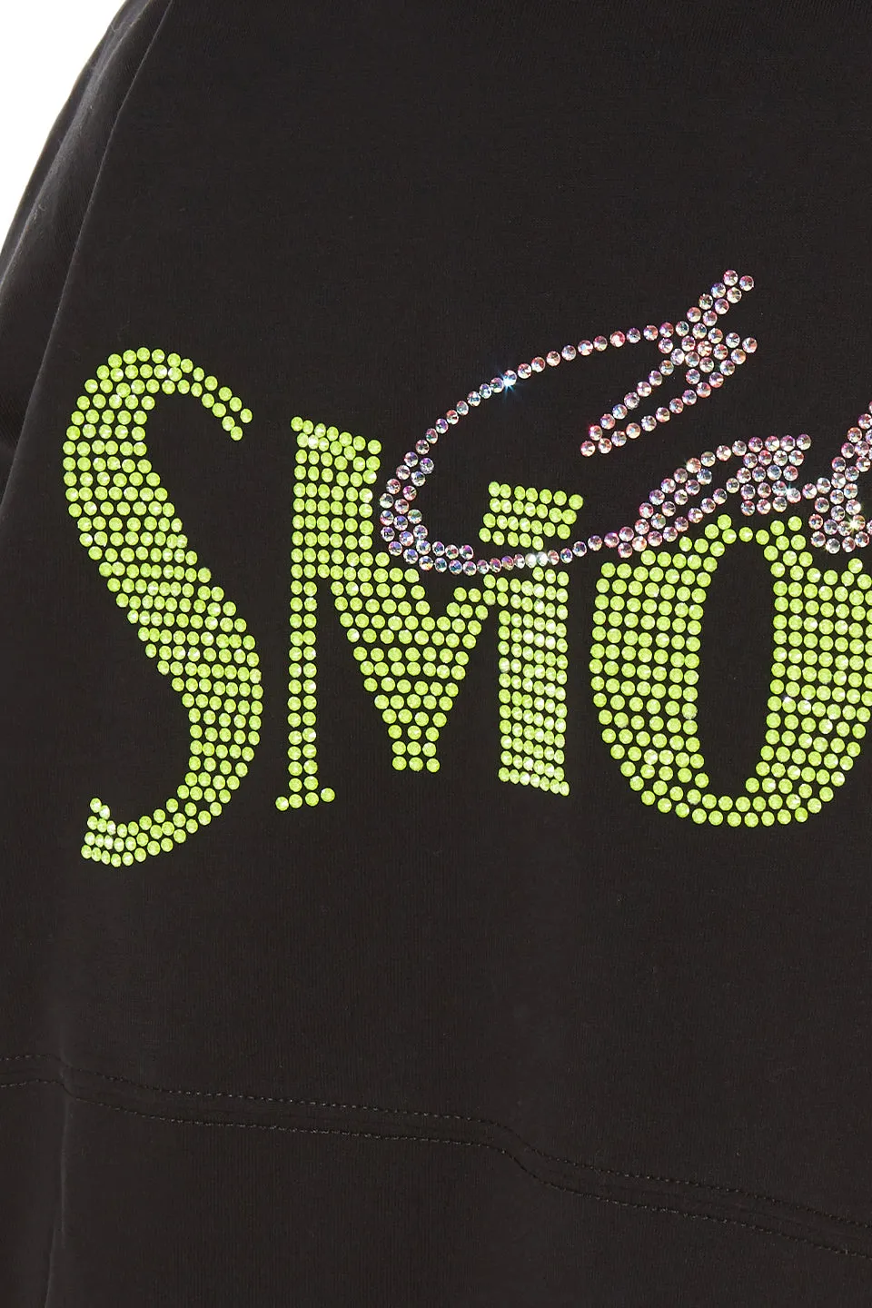 LayeredConstruction Stretchable Material Club SMOED Sparkle Pullover in Black