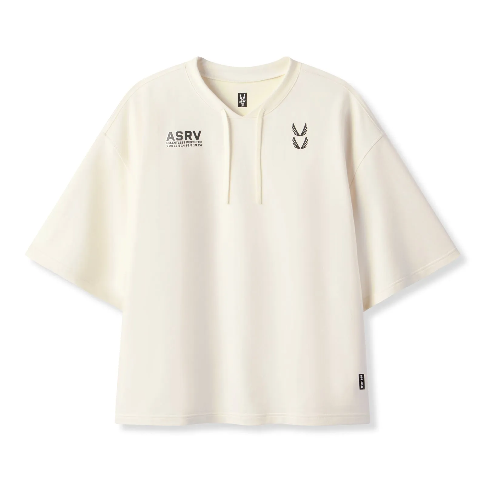 UltraLightweight Wear Resistant Fabric 0945. Micro-Terry Warm-Up Tee - Cream