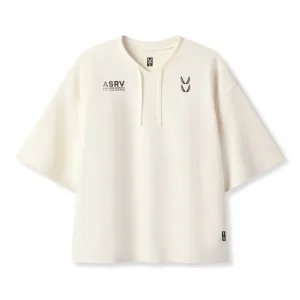 UltraLightweight Wear Resistant Fabric 0945. Micro-Terry Warm-Up Tee - Cream