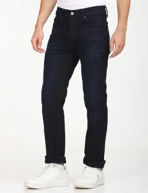 Men's 511 Navy Blue Slim Fit Mid Rise Jeans Artist Vibe Sustainable