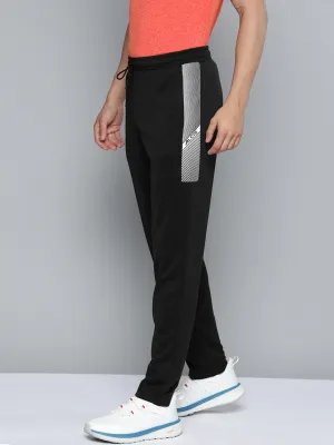 Alcis Men Black Solid Track Pants Layer Comfort Tapered Look