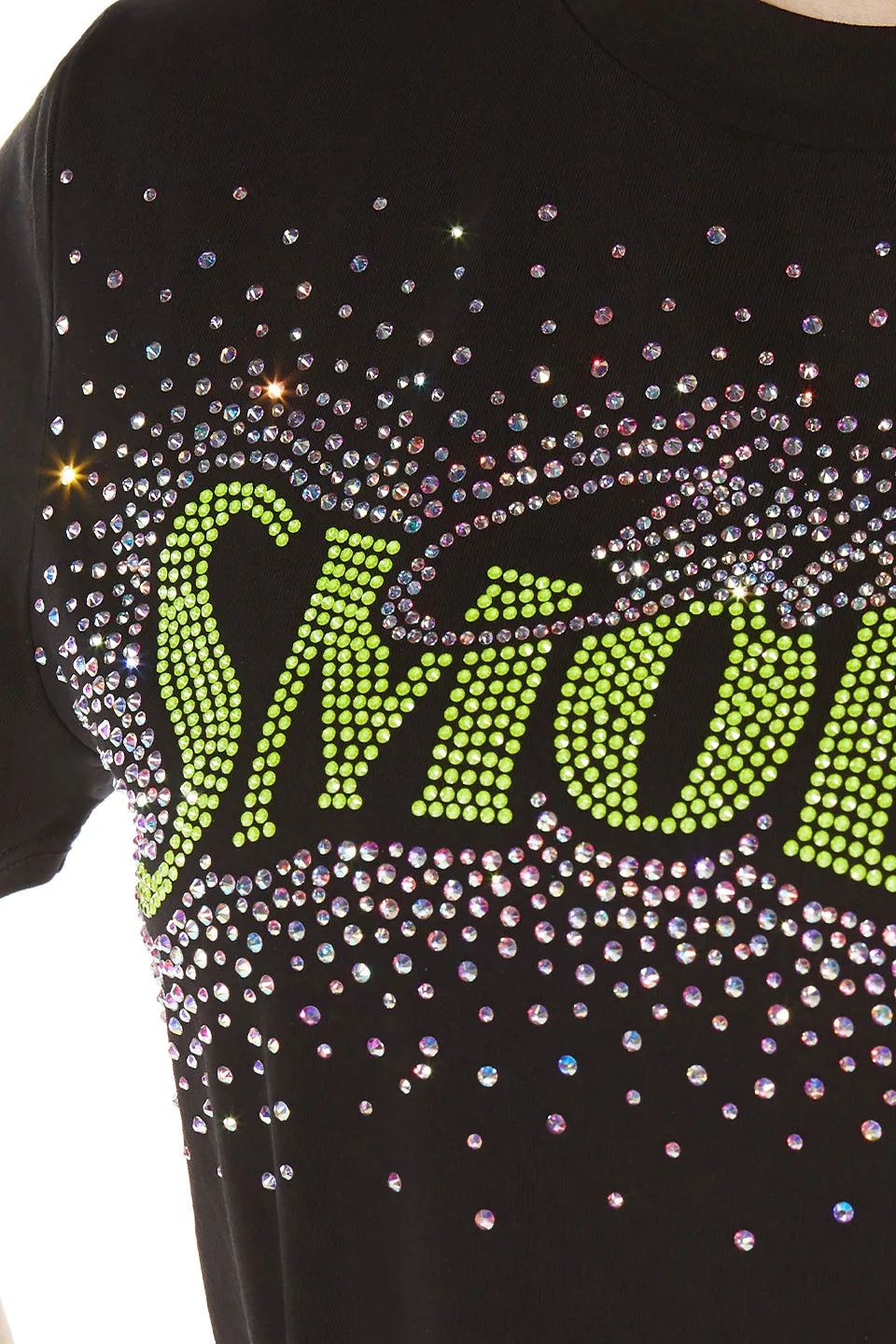 Air Move Club SMOED Sparkle Tee in Black