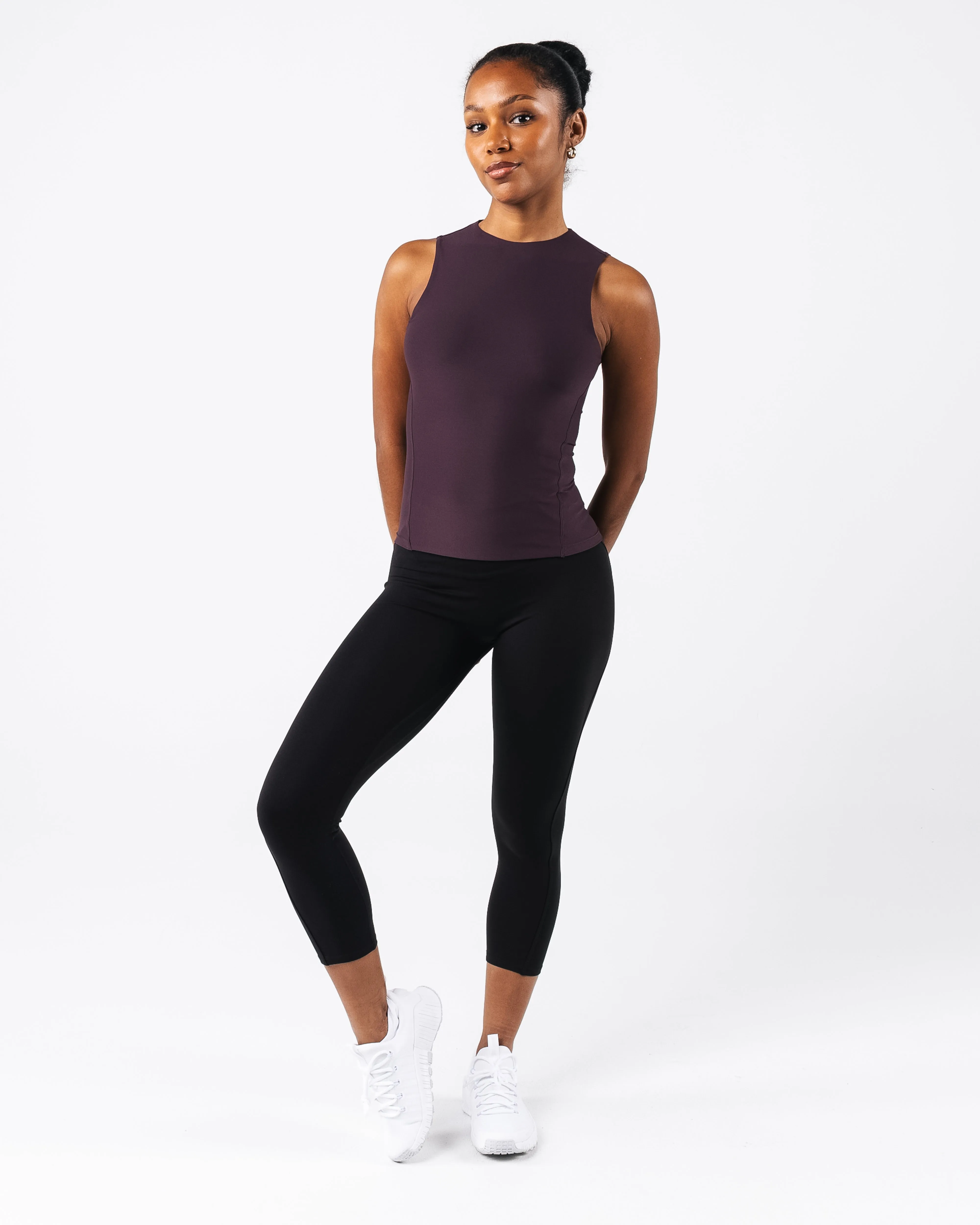 Sun Safe Basics Tank - Black Garnet