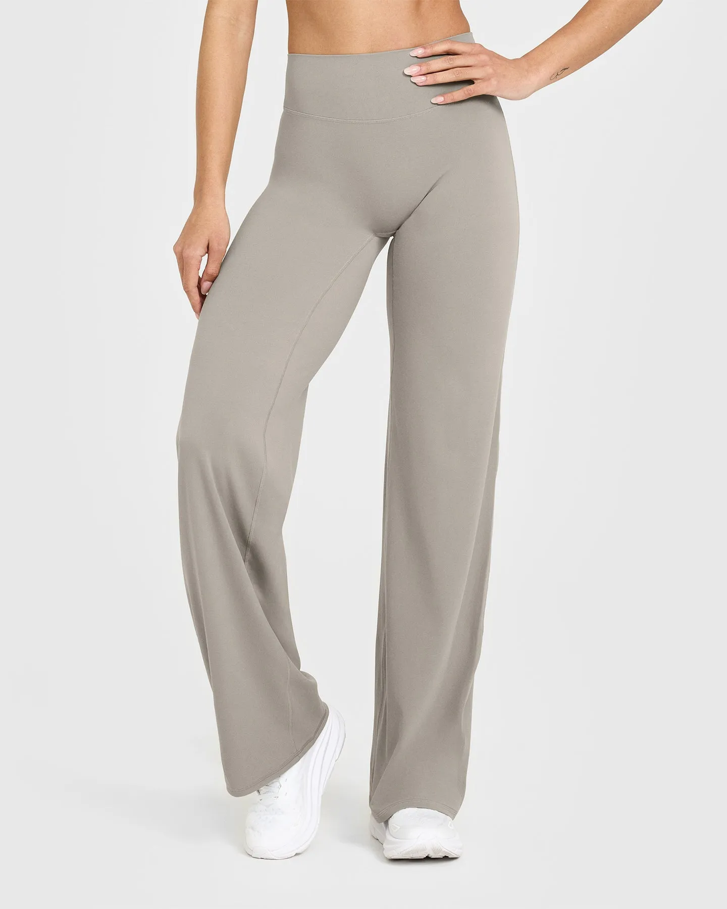 HighDurabilityClothing SoftMotion? Straight Leg Bottoms | Warm Sand Comfort Elastic Waistband