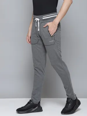 HighDensityWeave Alcis Men Grey Solid Track Pants