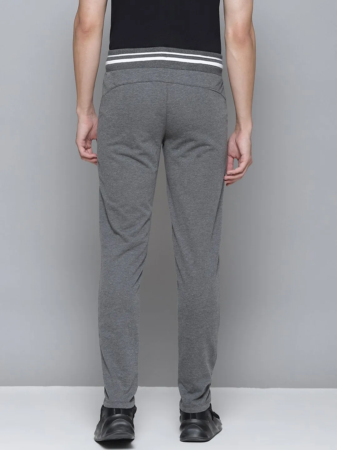 Neutral Look Compact Packability Alcis Men Grey Solid Track Pants