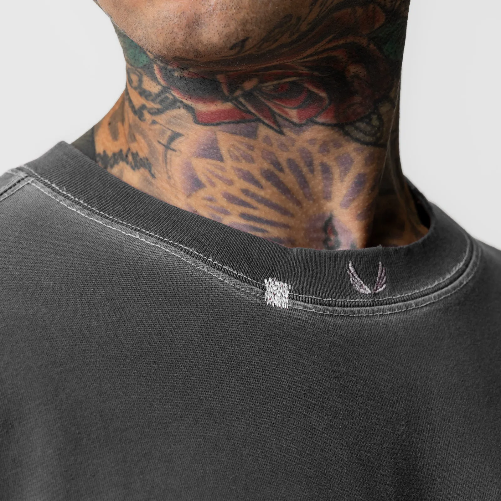 0797. Tech Essential? Relaxed Tee - Faded Grey shopping