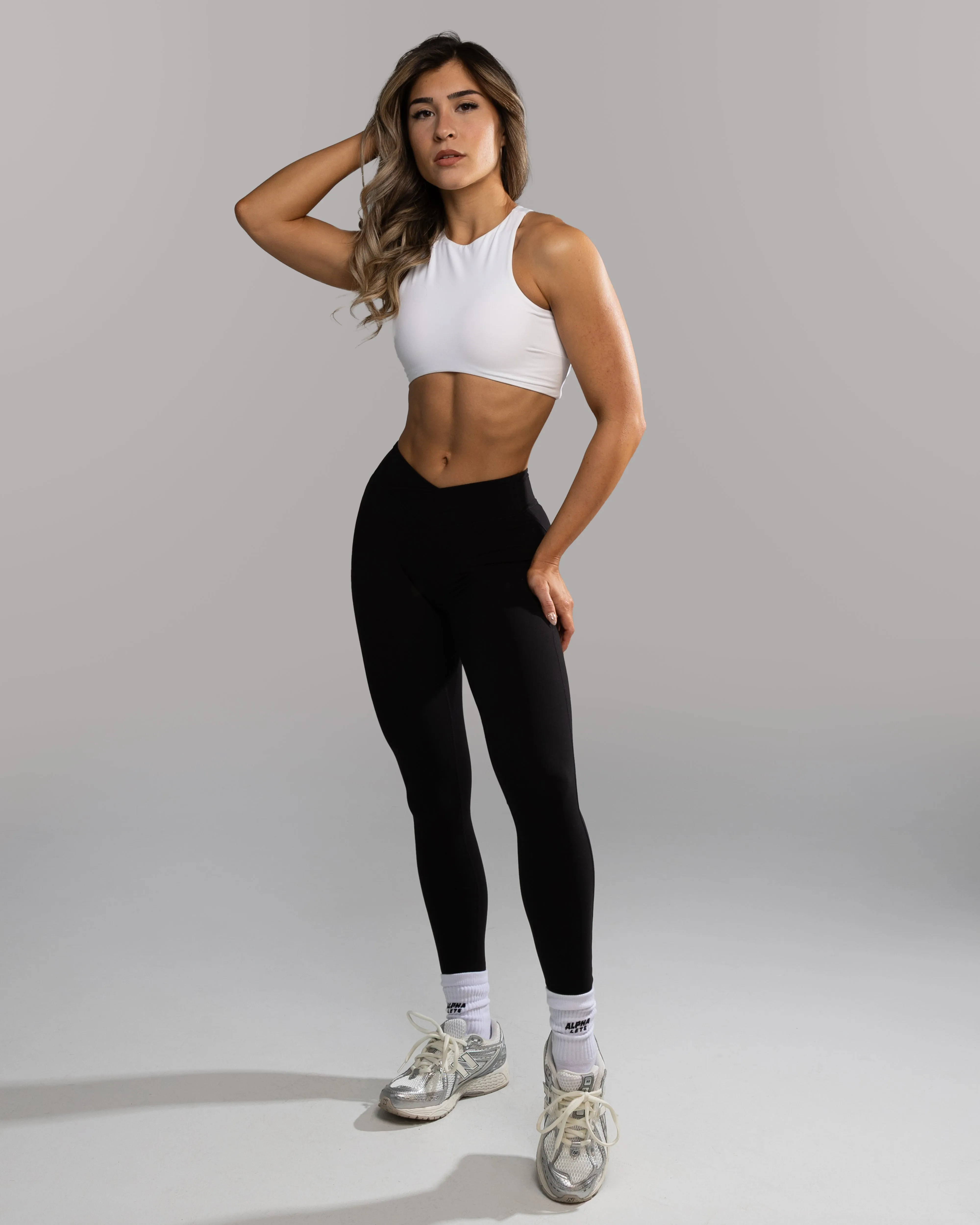 Embroidered edges Buttoned Interval Bra - White