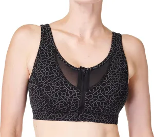 Red workout gear Smooth Cup Sweaty Betty Power Icon Womens Sports Bra - Grey