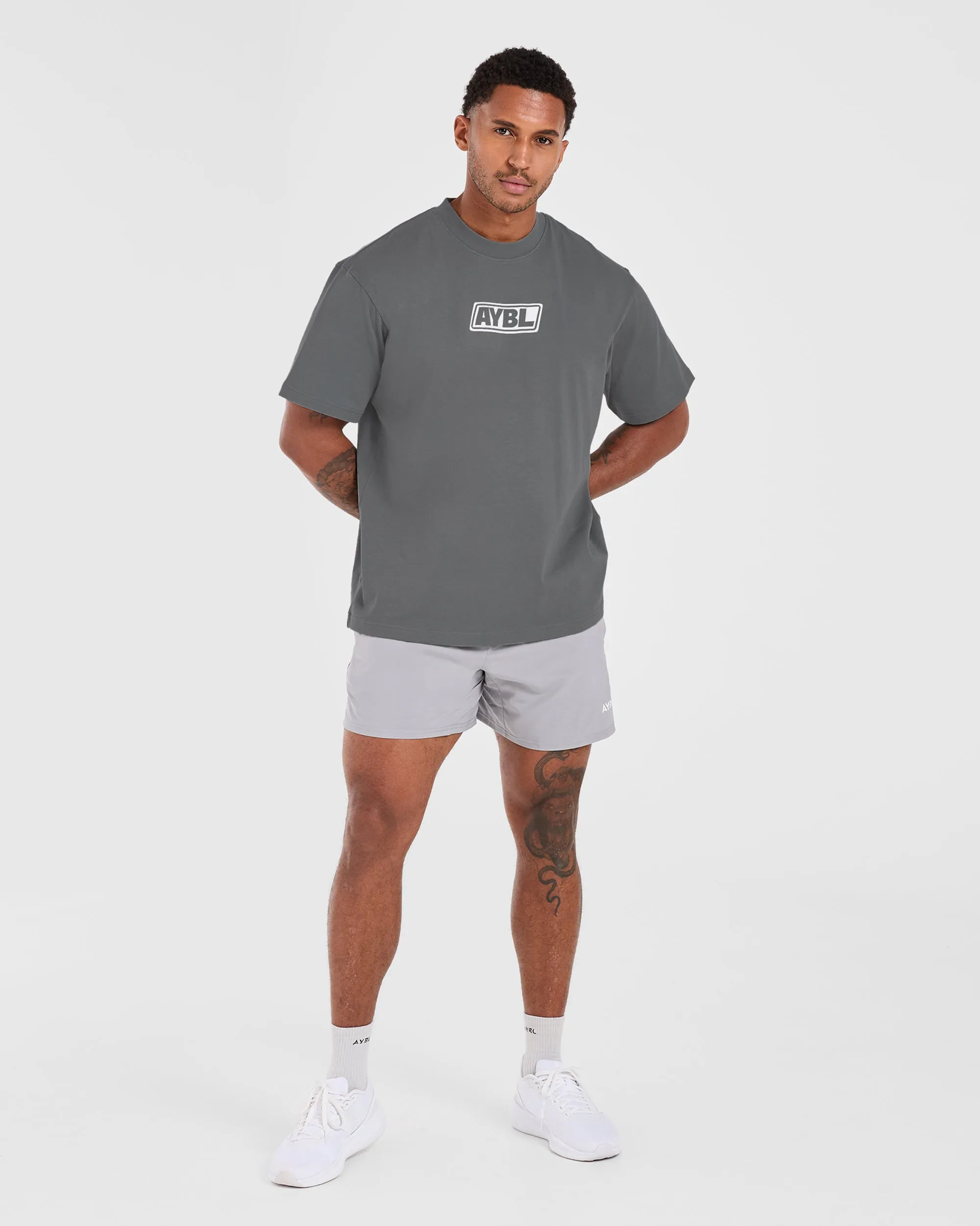 Essential Top Summer Favorite Retro Oversized T Shirt - Steel