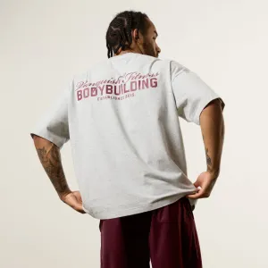 Effortless Style Vanquish Bodybuilding Grey Oversized Boxy T Shirt