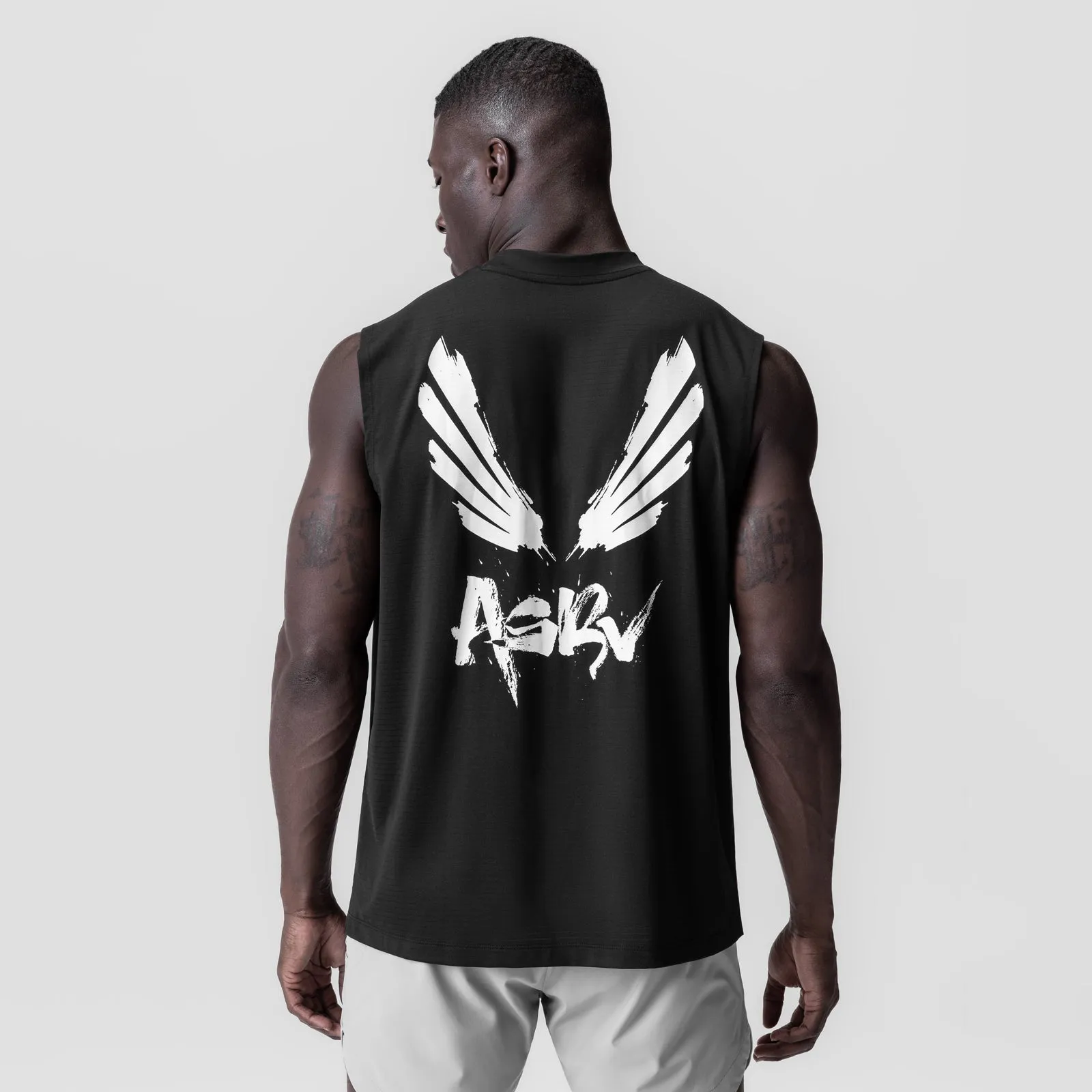 Stay Smooth 0927. 3D-Lite? 2.0 Lycra? Relaxed Cutoff - Black "Brush Wings"