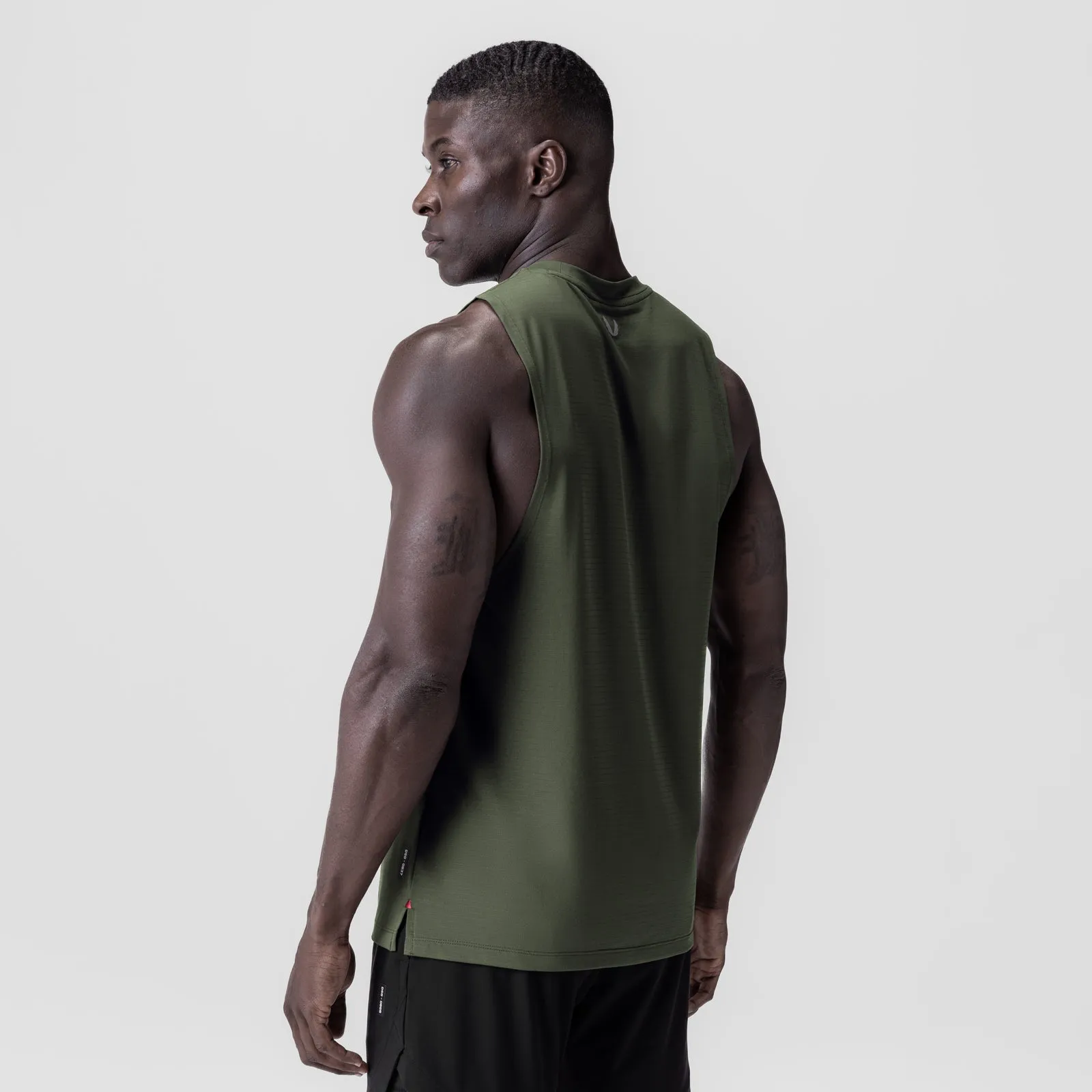 horizontal placement 0837. 3D-Lite? 2.0 Lycra? Muscle Tank - Olive "RP"