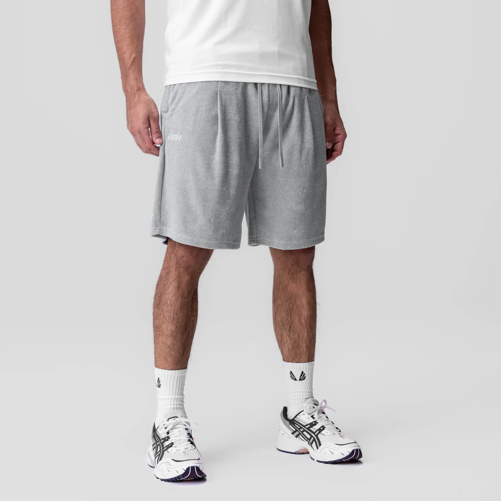 QuickDryTechnology 1094. Towel Terry Relaxed Short - Heather Grey