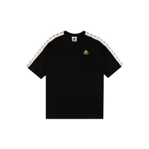 222 Banda Ninon T-Shirt - Black Yellow Gold Rich White Classic Smart Soft Breathable