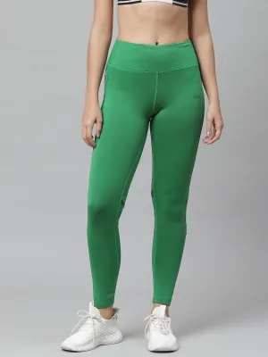 Alcis Nari Green Solid Sustainable Regular Tights Flow Motion High density material