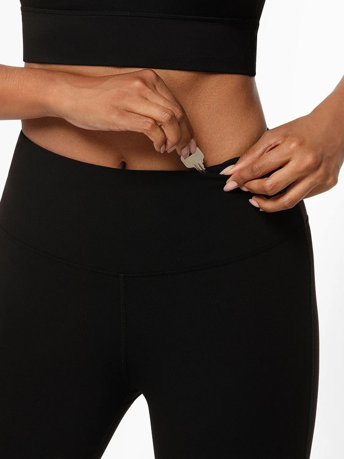 All Day Lotus Thermal No Chafe Full Length Leggings Quick Release Moisture Management Matte Finish