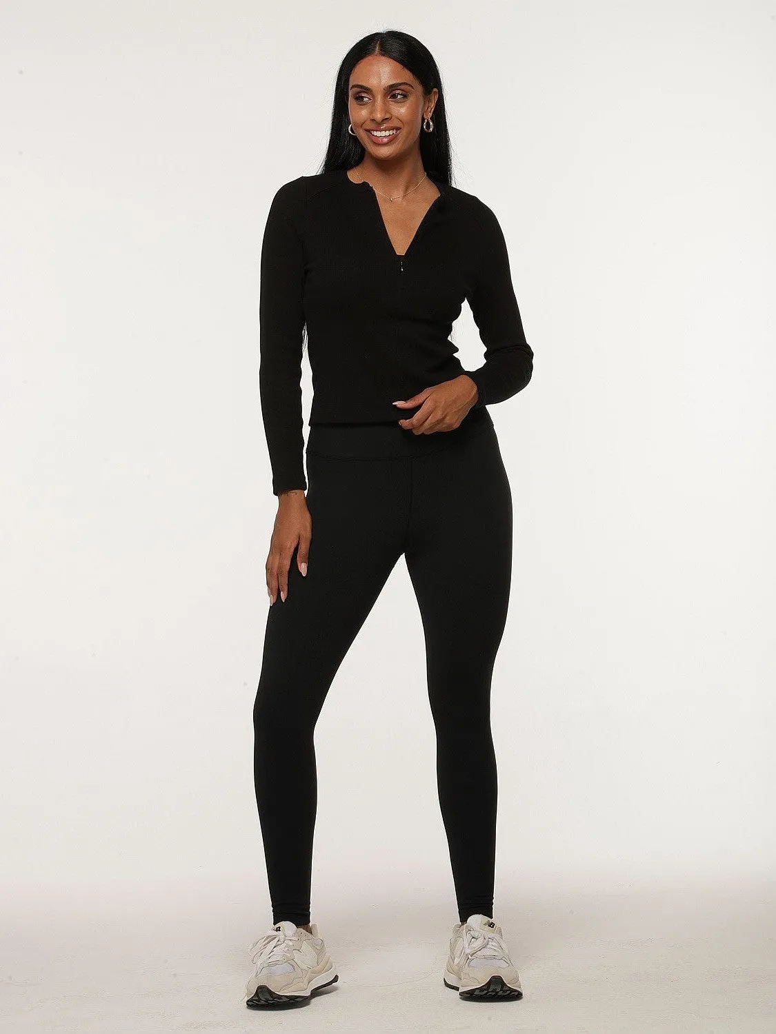 Fade Resistant Outdoor Running All Day Lotus Thermal No Chafe Full Length Leggings
