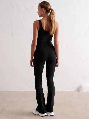 Extra Soft Winter Sports Black Sense Flare Tights