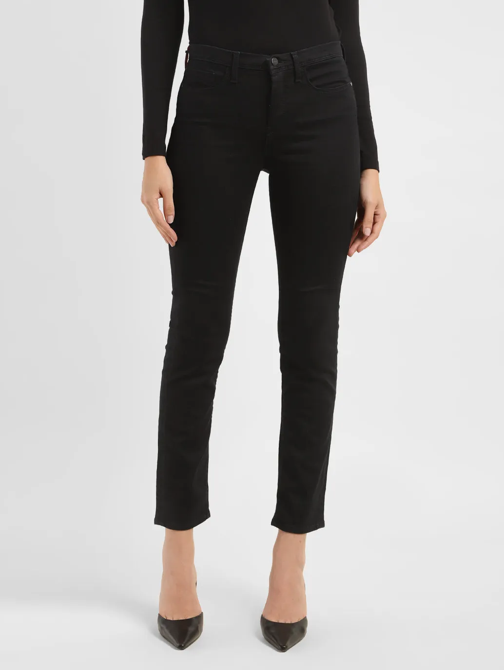 Women's 312 Black Straight Fit Mid Rise Jeans Traveler Gear Earthy