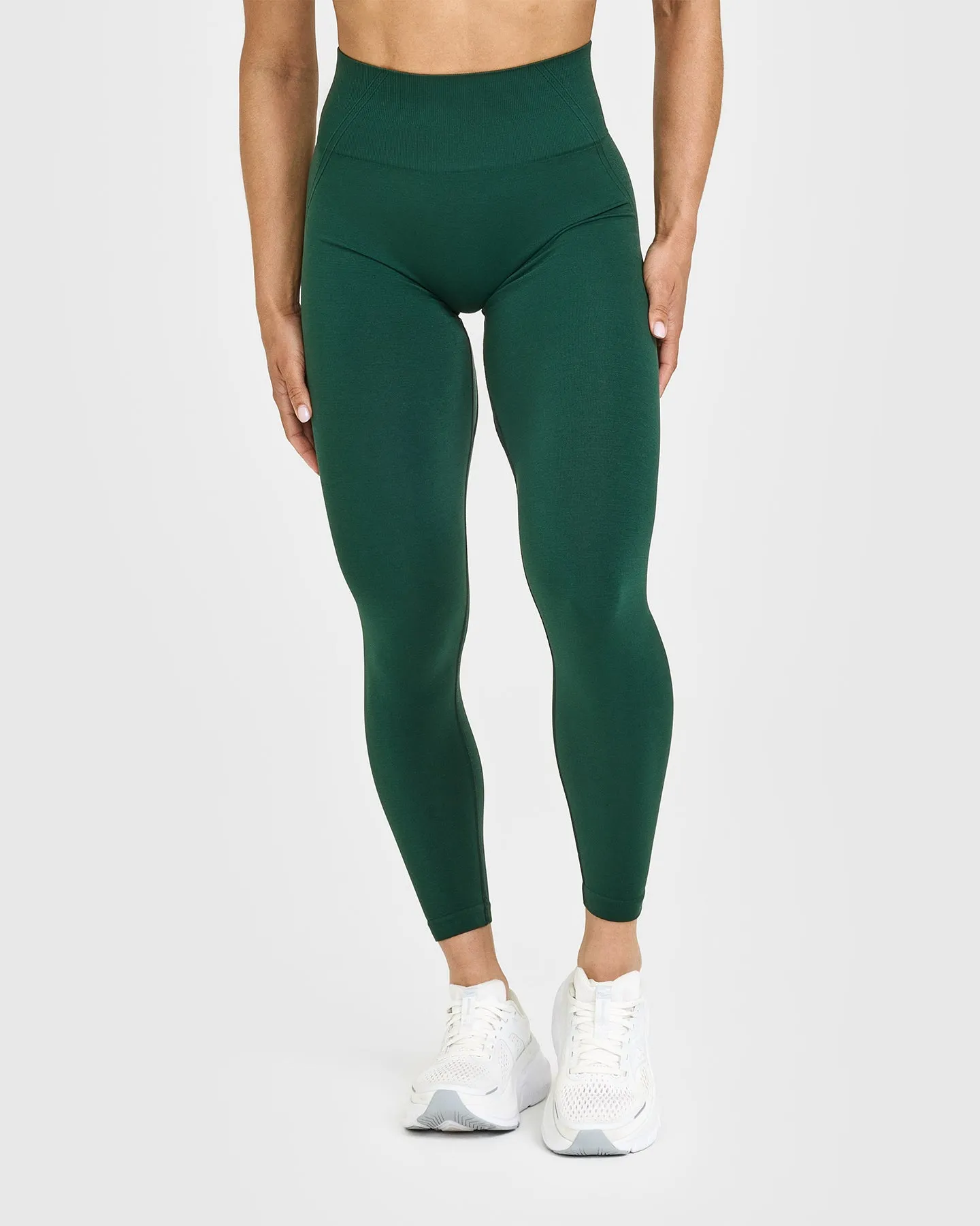 Skin Friendly Fiber Effortless Seamless Leggings | Racing Green Calm Fit
