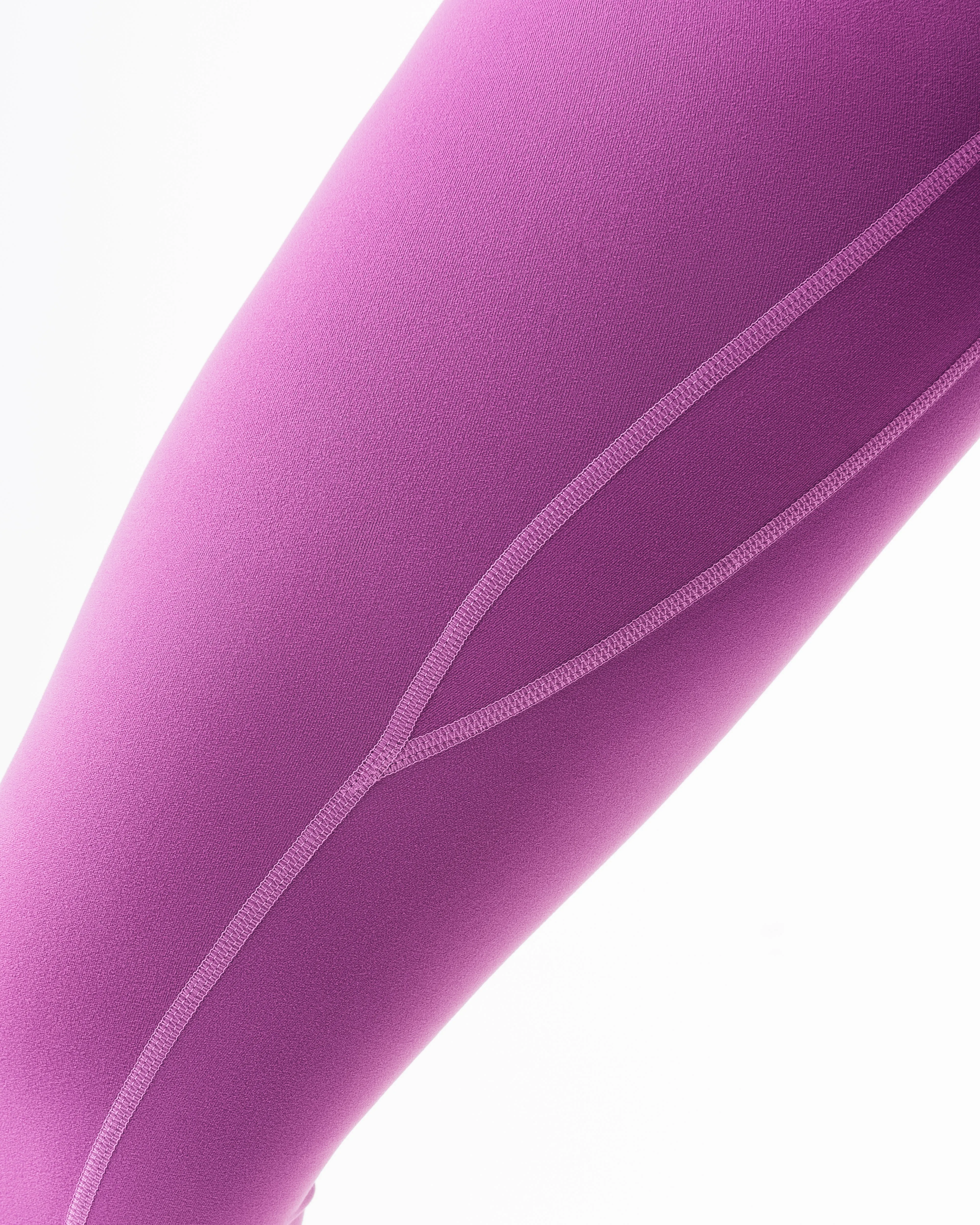 Hiking Trail Non See Fit Boost Dip Back Legging - Purple Noir