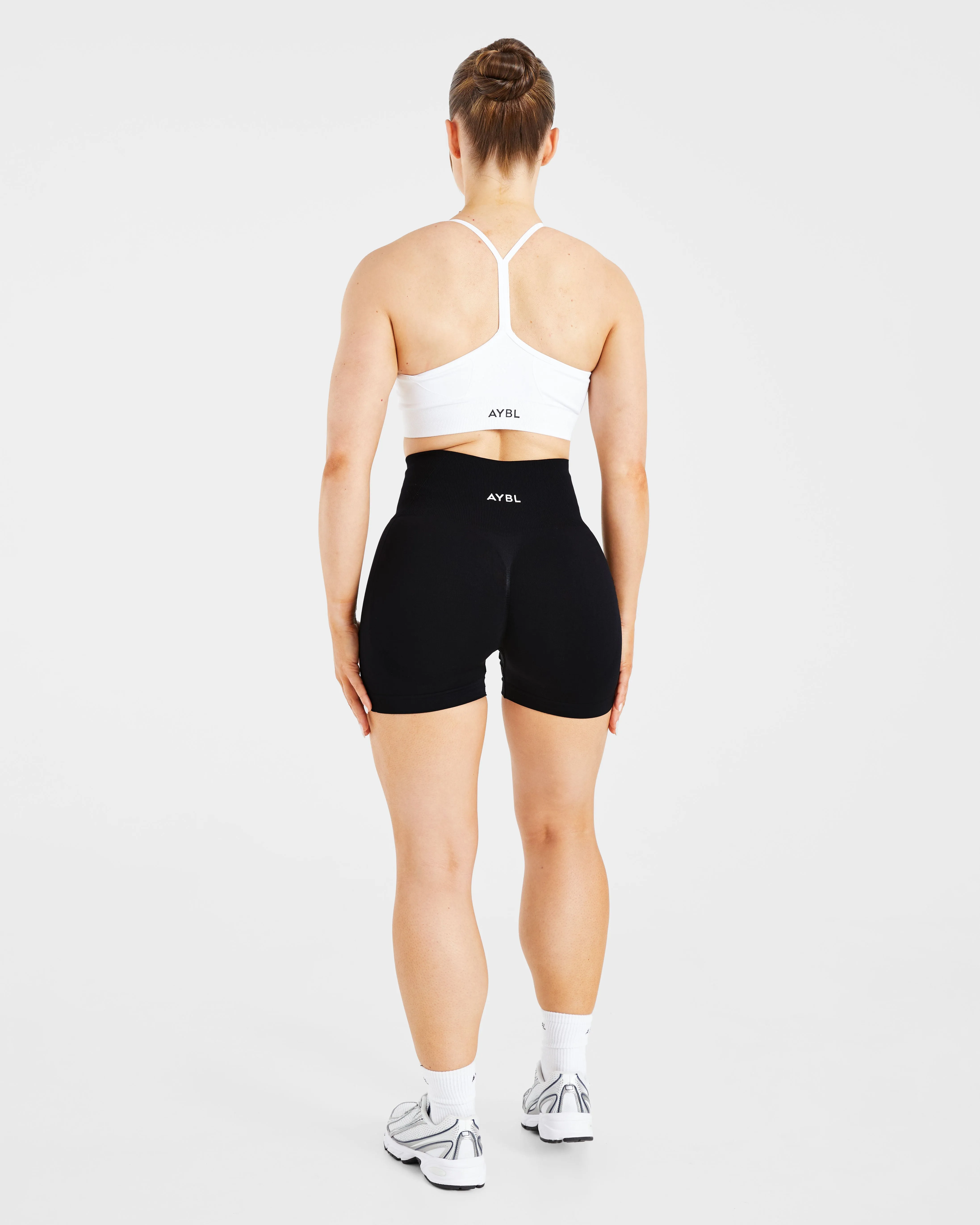Empower Seamless Sports Bra - White Comfortable Strap Durable Fit